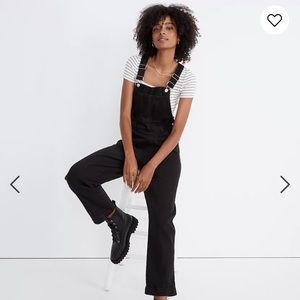 Madewell Straight Leg Overalls, Lunar Wash, Small